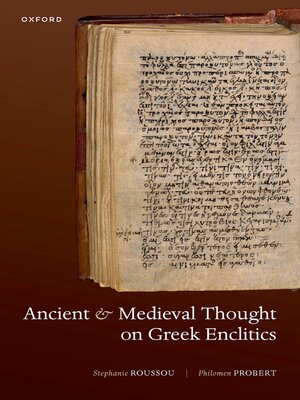 cover image of Ancient and Medieval Thought on Greek Enclitics